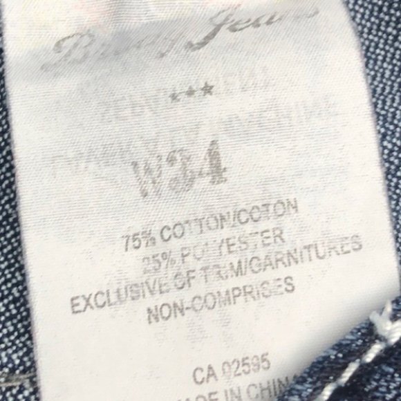 VINTAGE BRODY CROP JEANS 34x27 🦋 - Picture 6 of 11